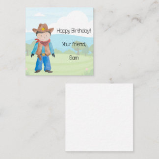 Cowboy Gift Card Enclosure