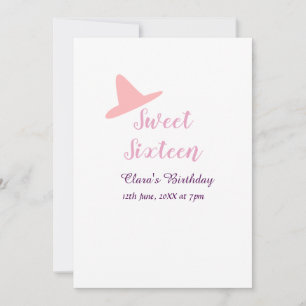 cowboy girl sweet 16th birthday pink purple name m invitation
