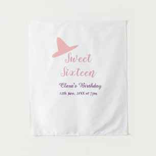 cowboy girl sweet 16th birthday pink purple name m tapestry