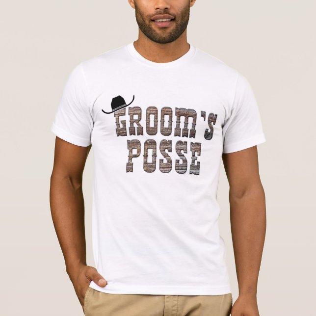 Cowboy Groom's Posse Shirt (Front)