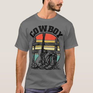 Cowboy Guitar Boots and Hat Cowboy254 T-Shirt