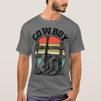 Cowboy Guitar Boots and Hat Cowboy254 T-Shirt