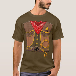 Cowboy Halloween Costume Toddler Kids Boys T-Shirt