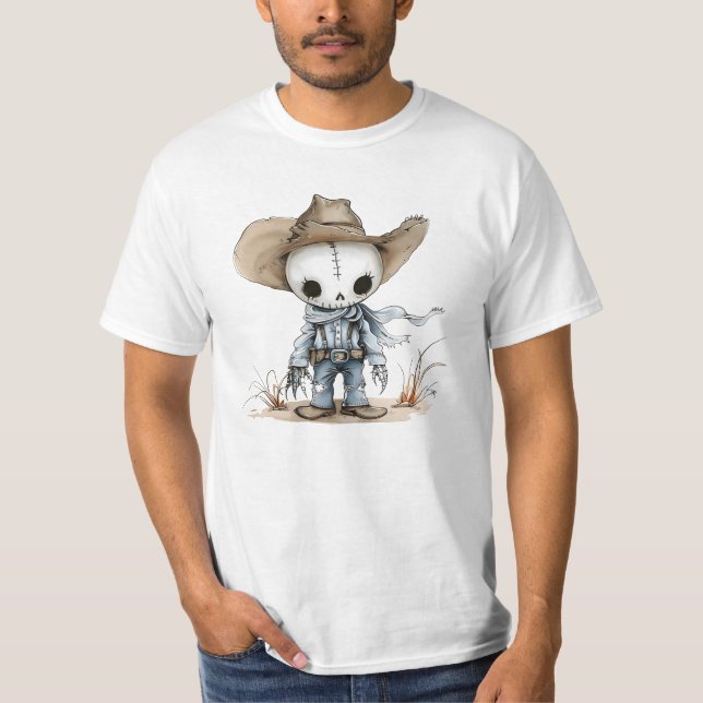 cowboy halloween ghost T-Shirt (Front)