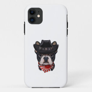 Cowboy Hat and Flag French Bulldog For Dog Lover Case-Mate iPhone Case