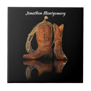 Cowboy Hat and Rope Tile
