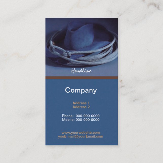 Cowboy Hat Business Card (Front)
