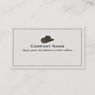 Cowboy Hat Business Card