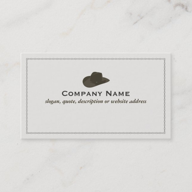 Cowboy Hat Business Card (Front)