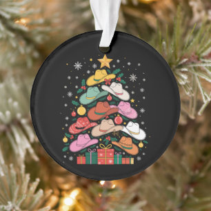 Cowboy Hat Christmas Tree Western Xmas Holiday Ornament
