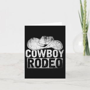 Cowboy Hat Equestrian Gift Horseck Riding Rodeo Co Card
