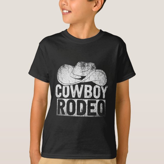 Cowboy Hat Equestrian Gift Horseck Riding Rodeo Co T-Shirt (Front)