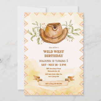 Cowboy Hat Invitation