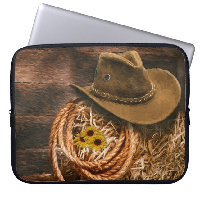 Cowboy Hat Laptop Sleeve (Front)