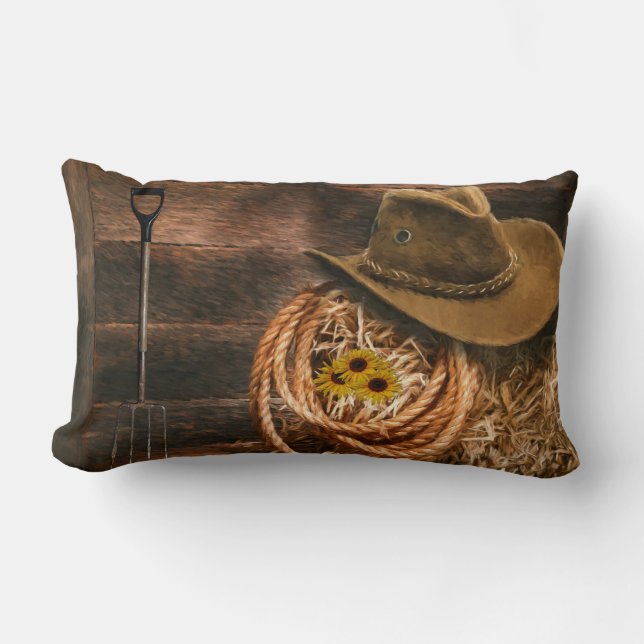 Cowboy Hat Lumbar Cushion (Front)