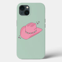 Cowboy Hat Preppy Pink And Green