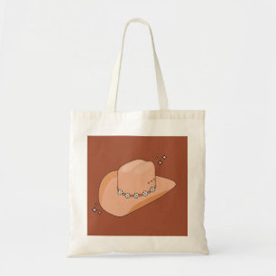 Cowboy Hat Rust Terracotta Tote Bag