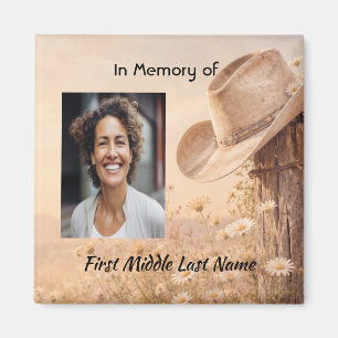Cowboy Hat Western, Horse Memorial Prayer Keepsake Magnet
