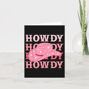Cowboy Heart Western Howdy Valentine  Card