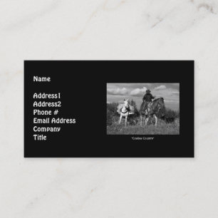 Cowboy Horse & Mule Business Card