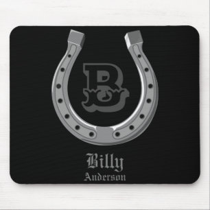 Cowboy Horse Scute Ss Cute Ss Personalized Monogra Mouse Pad