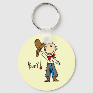 Cowboy Howdy T-shirts and Gifts Key Ring