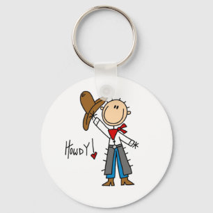 Cowboy Howdy T-shirts and Gifts Key Ring