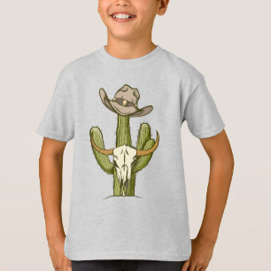 Cowboy In Westen Cactus Yeehaw Gift Ideas T-Shirt