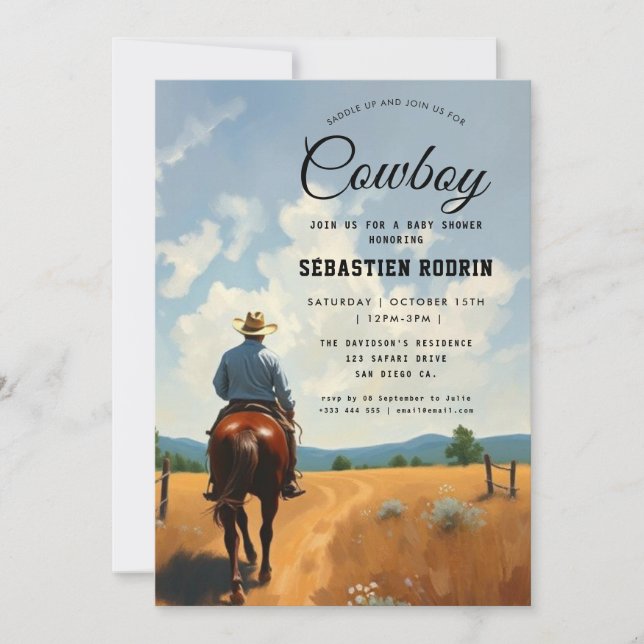 Cowboy Invitation (Front)