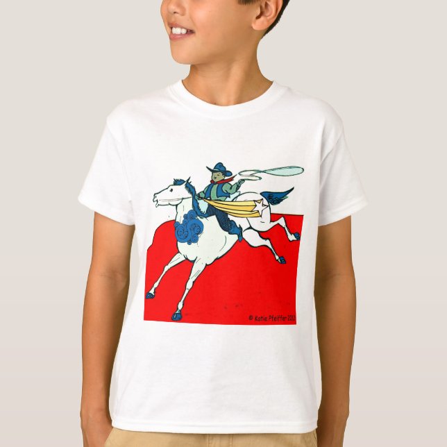 Cowboy  Kid  by Katie Pfeiffer T-Shirt (Front)