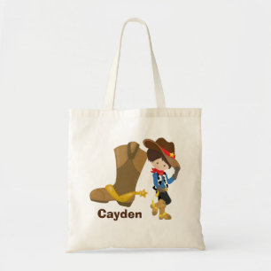 Cowboy Kid Personalised Boys Rodeo Wild West Tote Bag