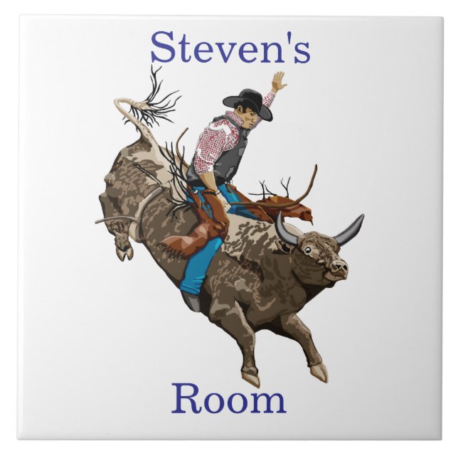 Cowboy Kids Room  Tile (Front)