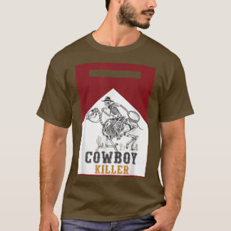 Cowboy Killer Vintage Style Cowboy Skeleton T-Shirt