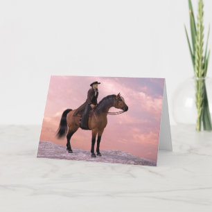 Cowboy Klaus Thank You Card
