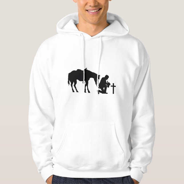 Cowboy Kneeling Hoodie (Front)