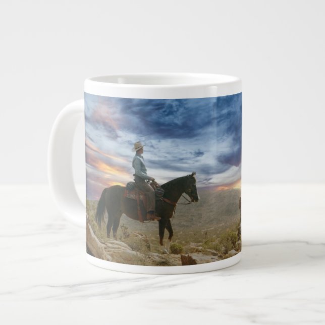 Cowboy Large Coffee Mug (Front Left)