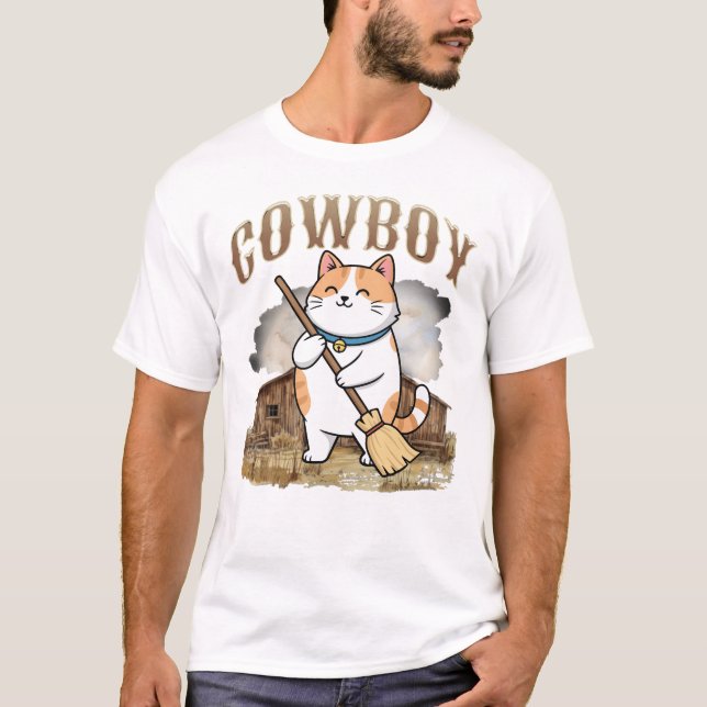 Cowboy Life – Western Style Rodeo Design T-Shirt (Front)