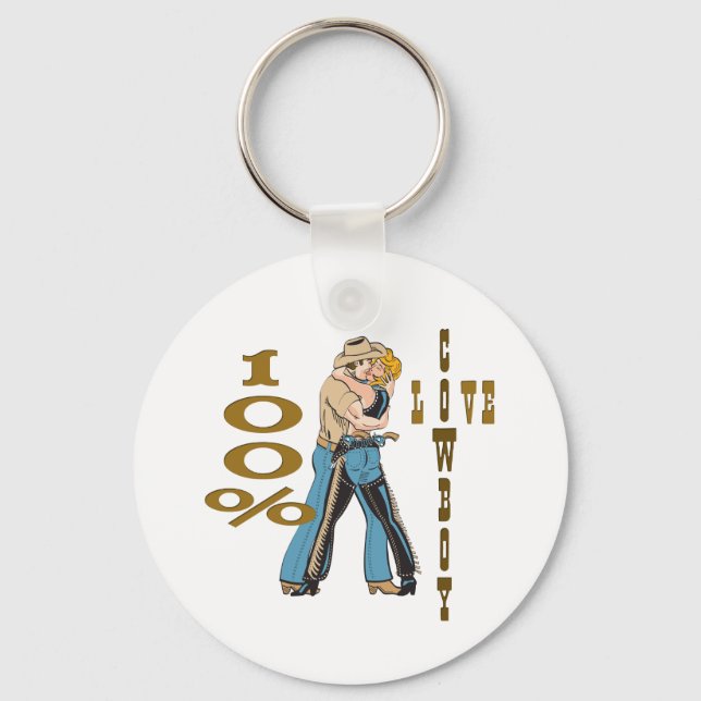 Cowboy Love Key Ring (Front)