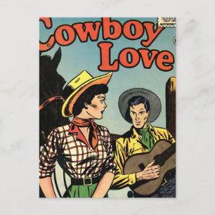 Cowboy Love Postcard