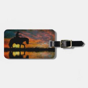 Cowboy Luggage Tag