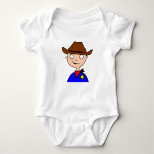 cowboy Mask-layer Baby Bodysuit
