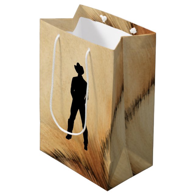 Cowboy Medium Gift Bag (Front Angled)