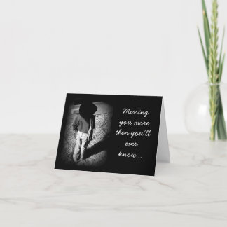 Cowboy Missing you note card