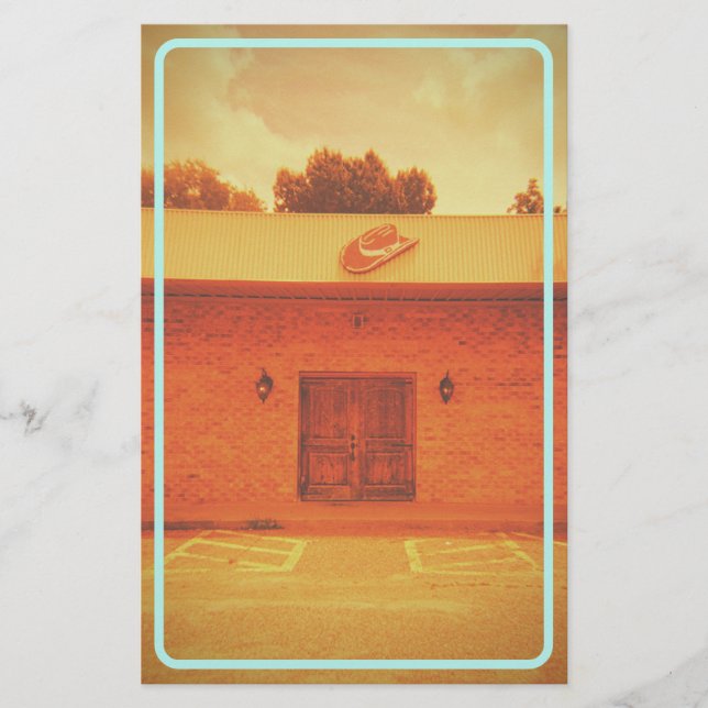 Cowboy Motel Vintage Stationery (Front)