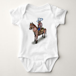 Cowboy n Horse Baby Bodysuit