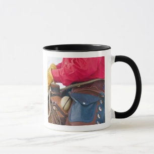 Cowboy on Horse wearing Leather Chaps Mug