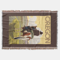 Cowboy on Horseback Vintage Travel Poster