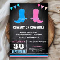 Cowboy or Cowgirl Gender Reveal Party