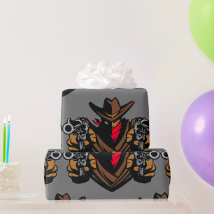 Cowboy Outlaw Wrapping Paper