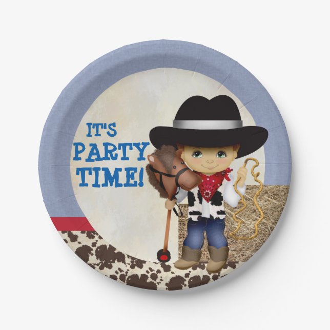 Cowboy Paper Plates (Front)